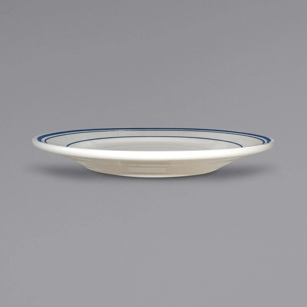 Warm White Stoneware Luncheon Plate P210824