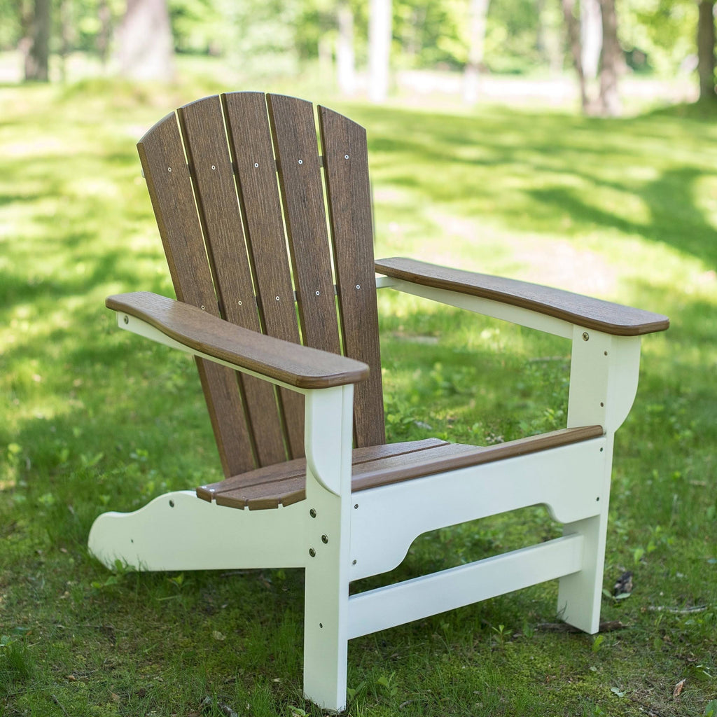 Light Gray Recycled Plastic Adirondack Chair N240