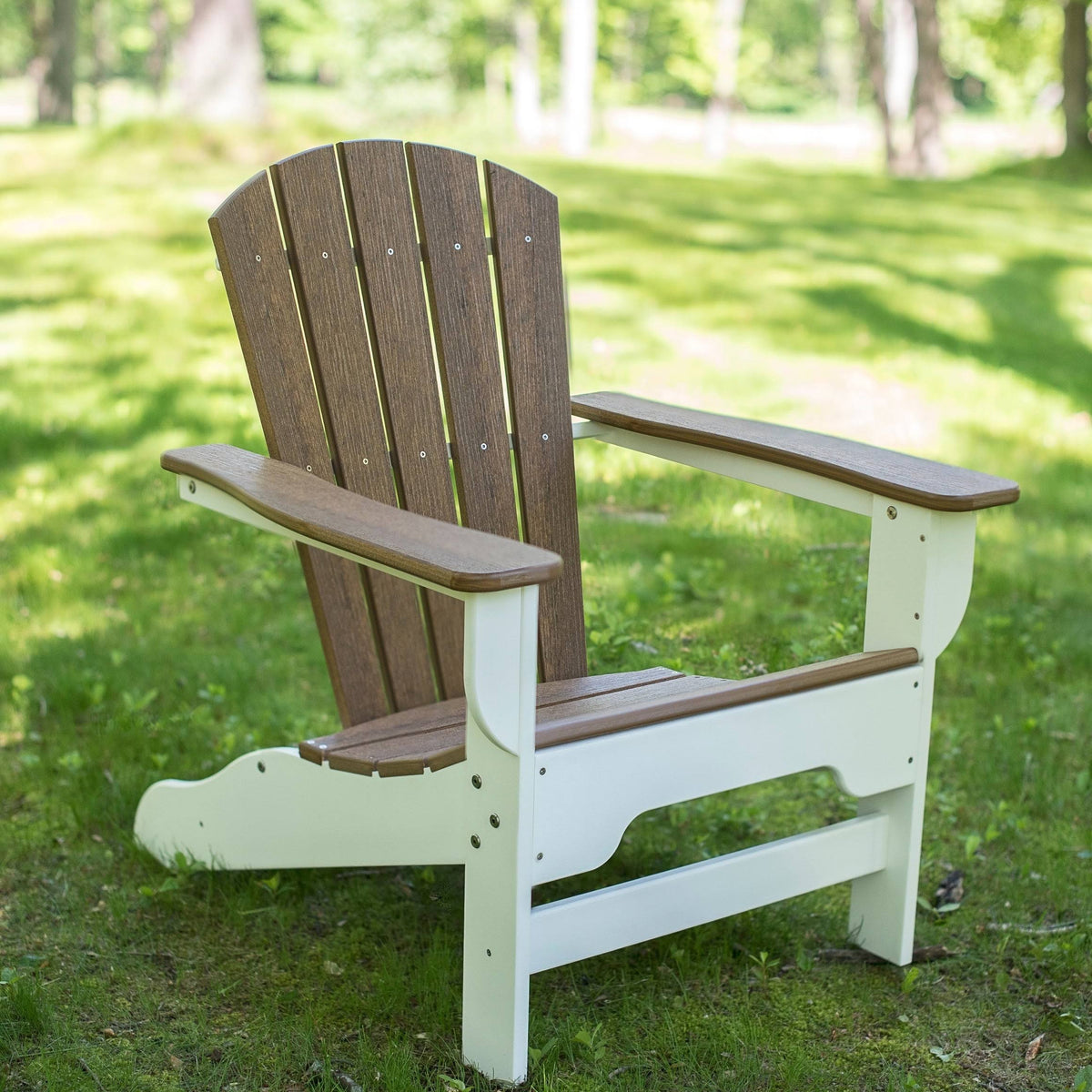 Light Gray Recycled Plastic Adirondack Chair N240