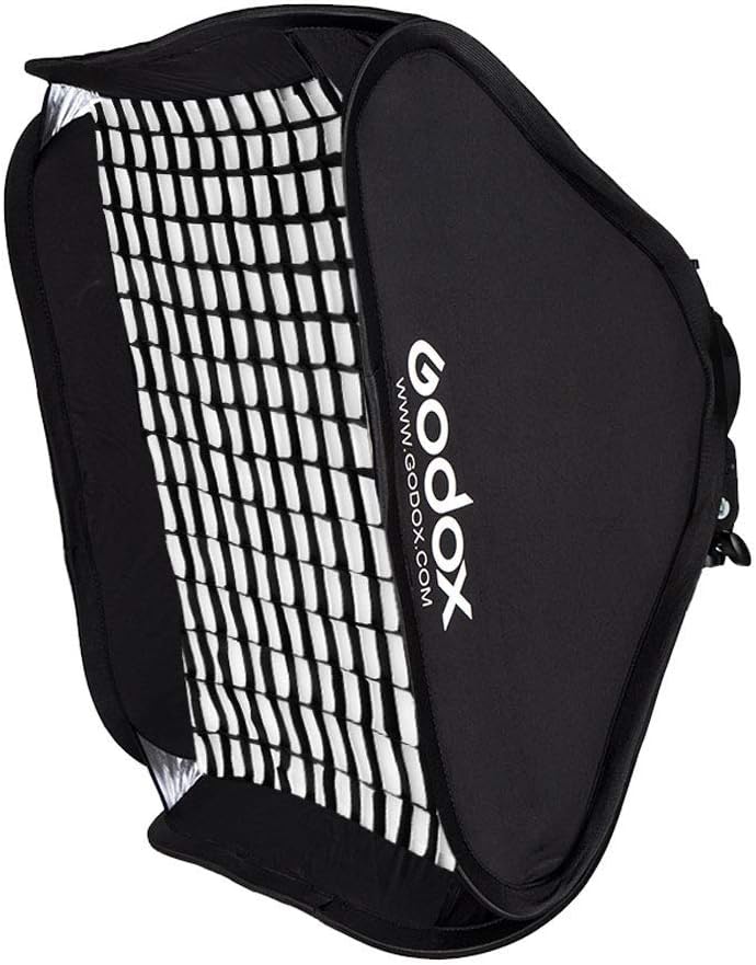 24x24inch Foldable Flash Softbox with Bowens Mount and Carrying Case Pack of 2 W476579