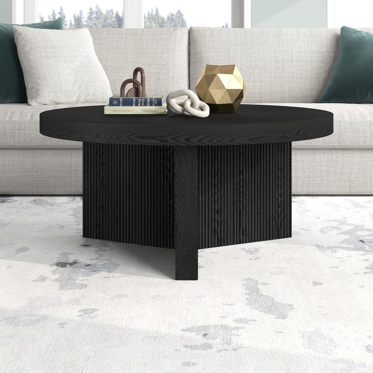 Black Grain Coffee Table W61405