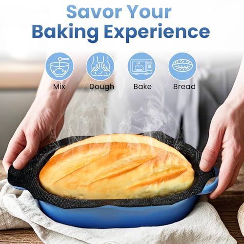 Blue Oval Cast Iron 2.5QT Dutch Oven with Lid L3675