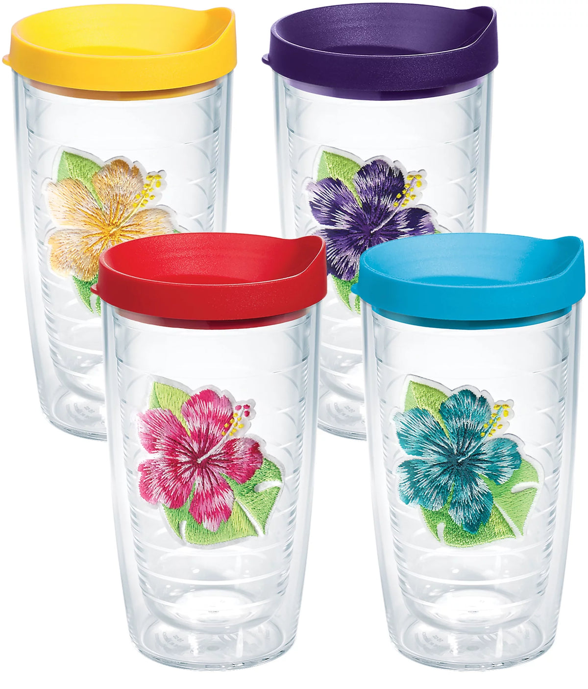 16oz 4pk Double Walled Insulated Tumbler with Lid O505529