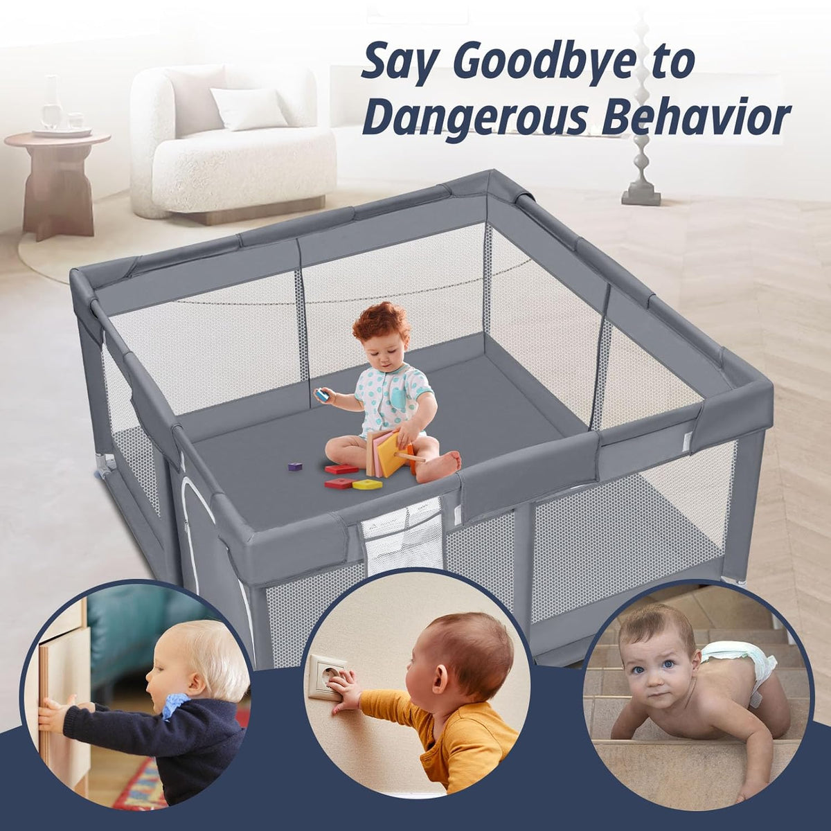 Baby Playpen 50x50 Inch R16179