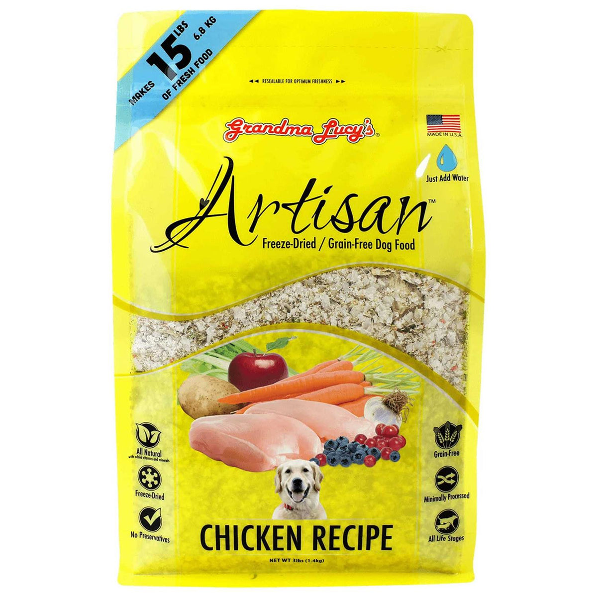 Freeze-Dried Grain-Free Chicken Dog Food H8053