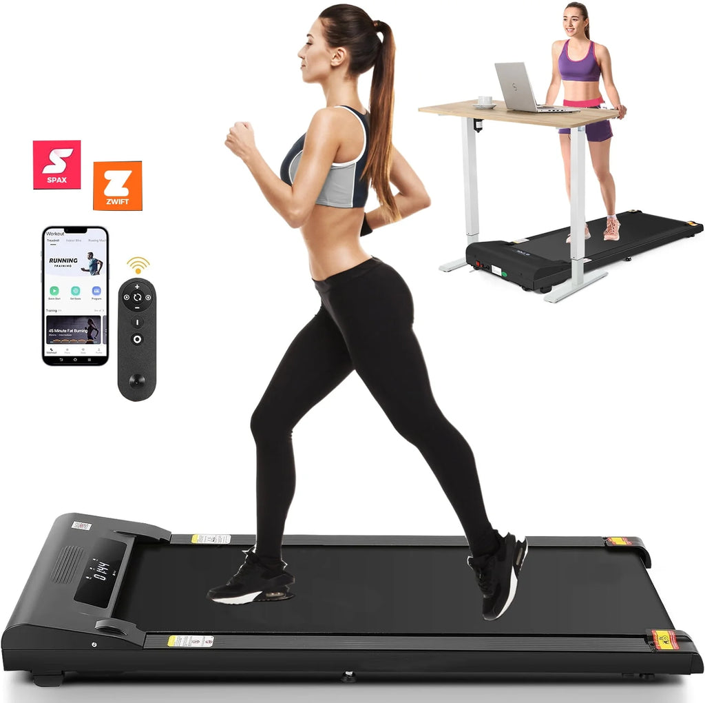 Walking Pad Treadmill Under Desk Electric Jogging Running Machine with LED Display K196