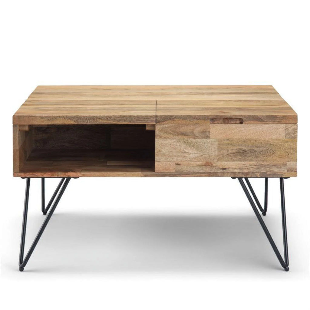 Solid Wood & Metal Lift Top Coffee Table O658763