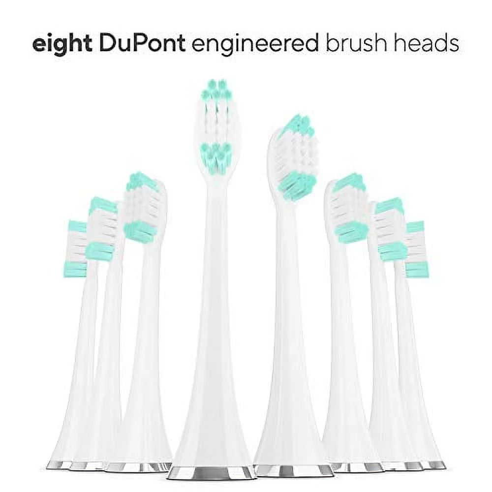 Satin Rose Gold Sonic Electric Toothbrush with 8 Brush Heads B2176