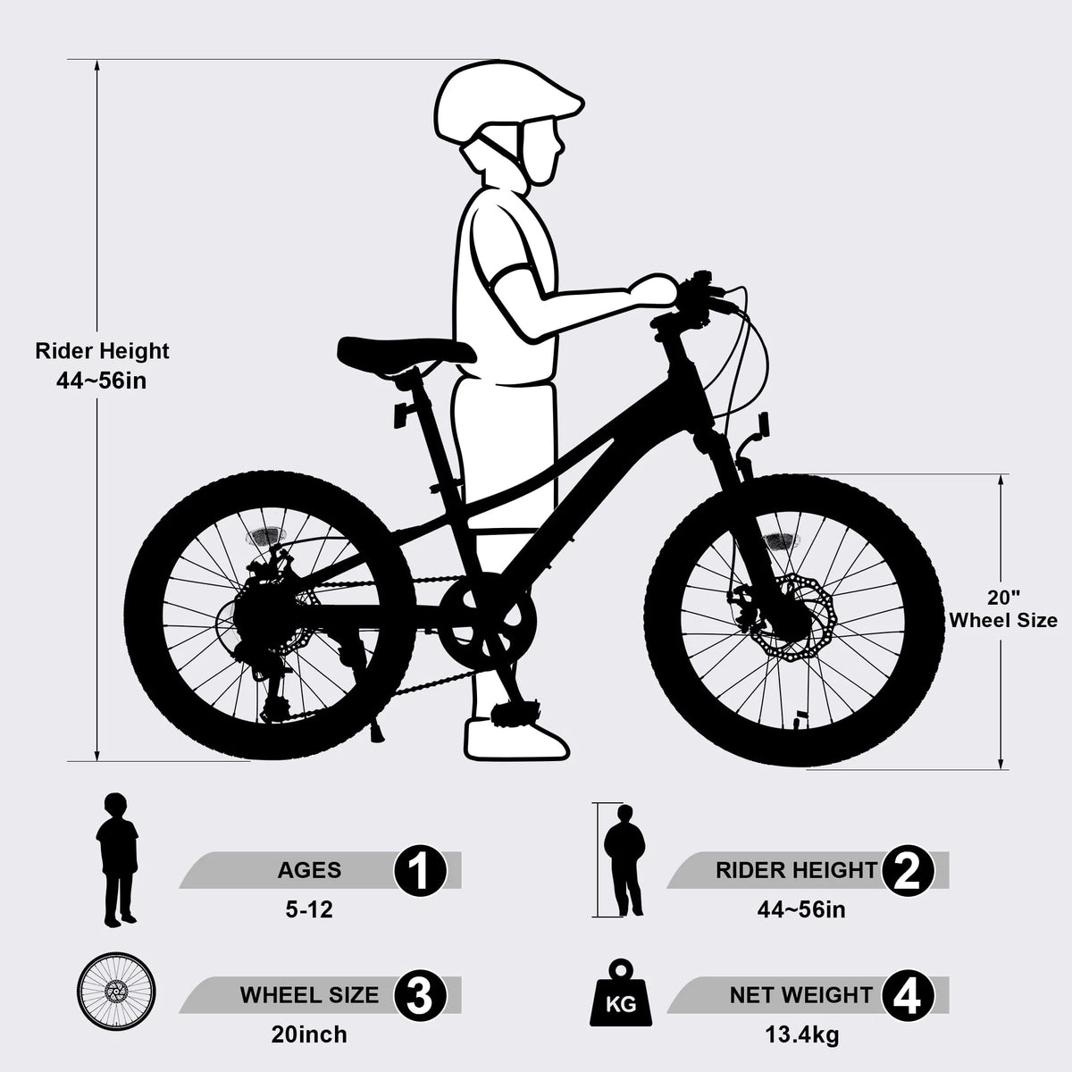 20” 7 Speed Green Mountain Bike H79206
