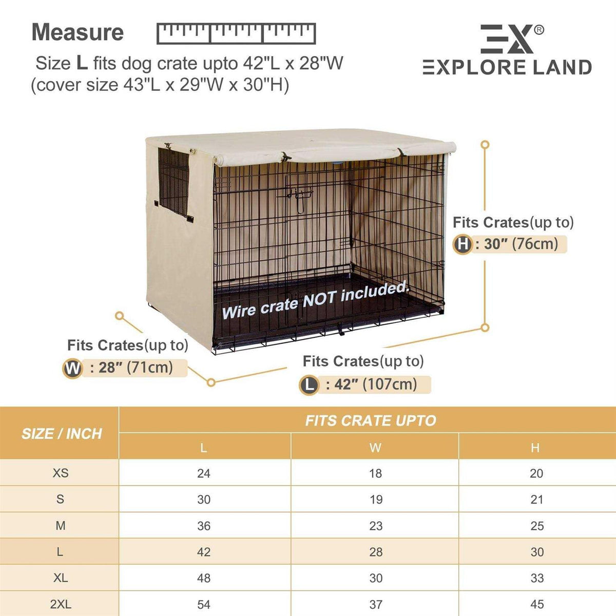 Dog Crate Cover Polyester Pet Kennel Cover F414