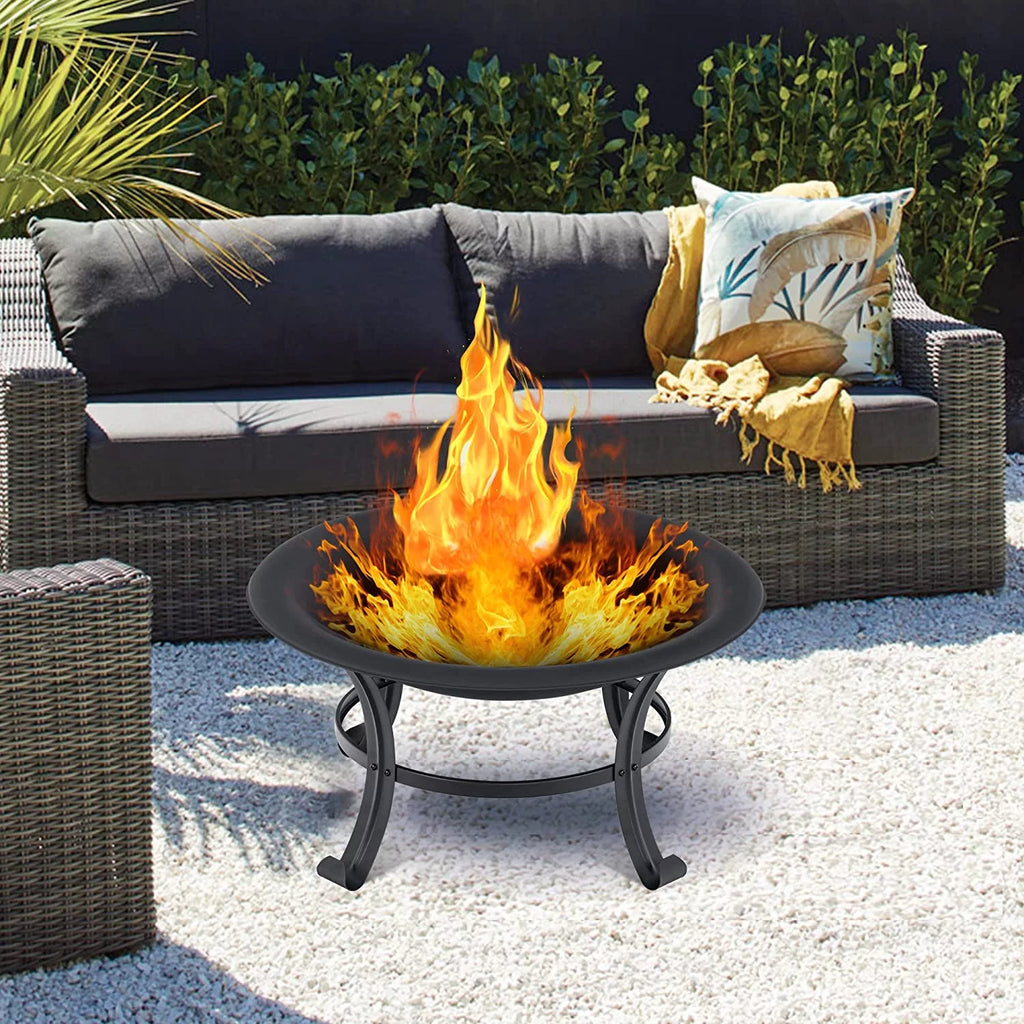 Black Metal Fire Pit P2224