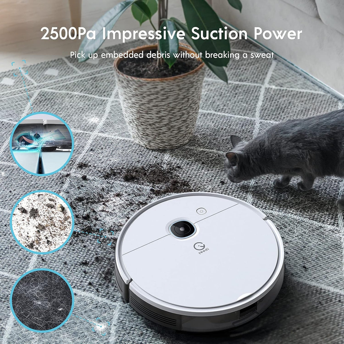 Robot Vacuum with 3000Pa Suction Power X5117