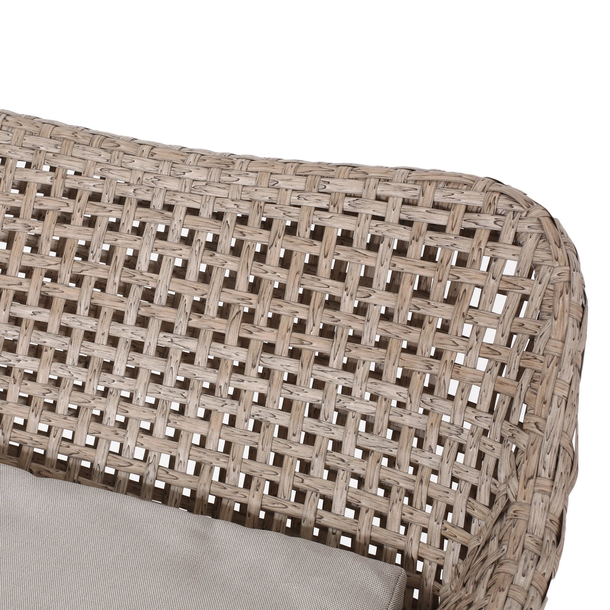 Wicker and Metal Outdoor Barstools with Cushion, Set of 4 C349064