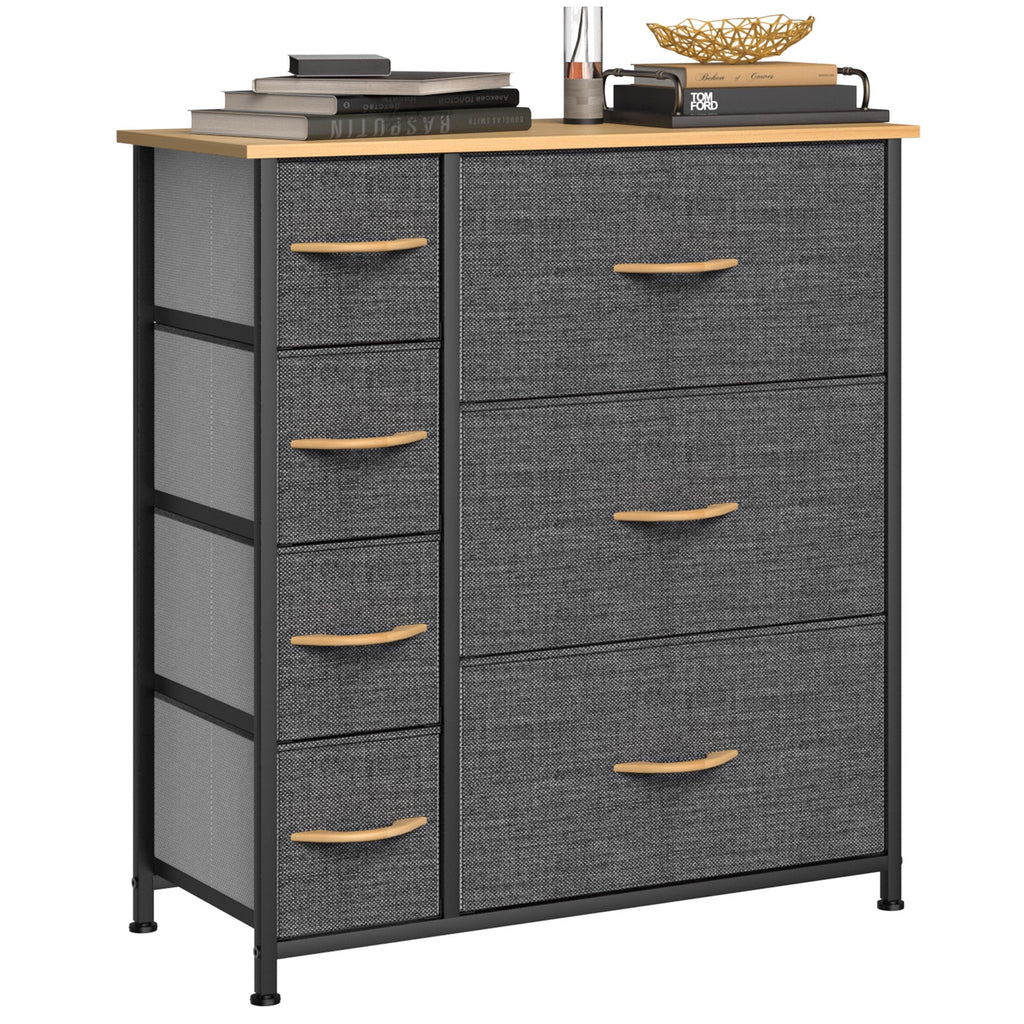 Grey 7 Drawer Storage Dresser P220541