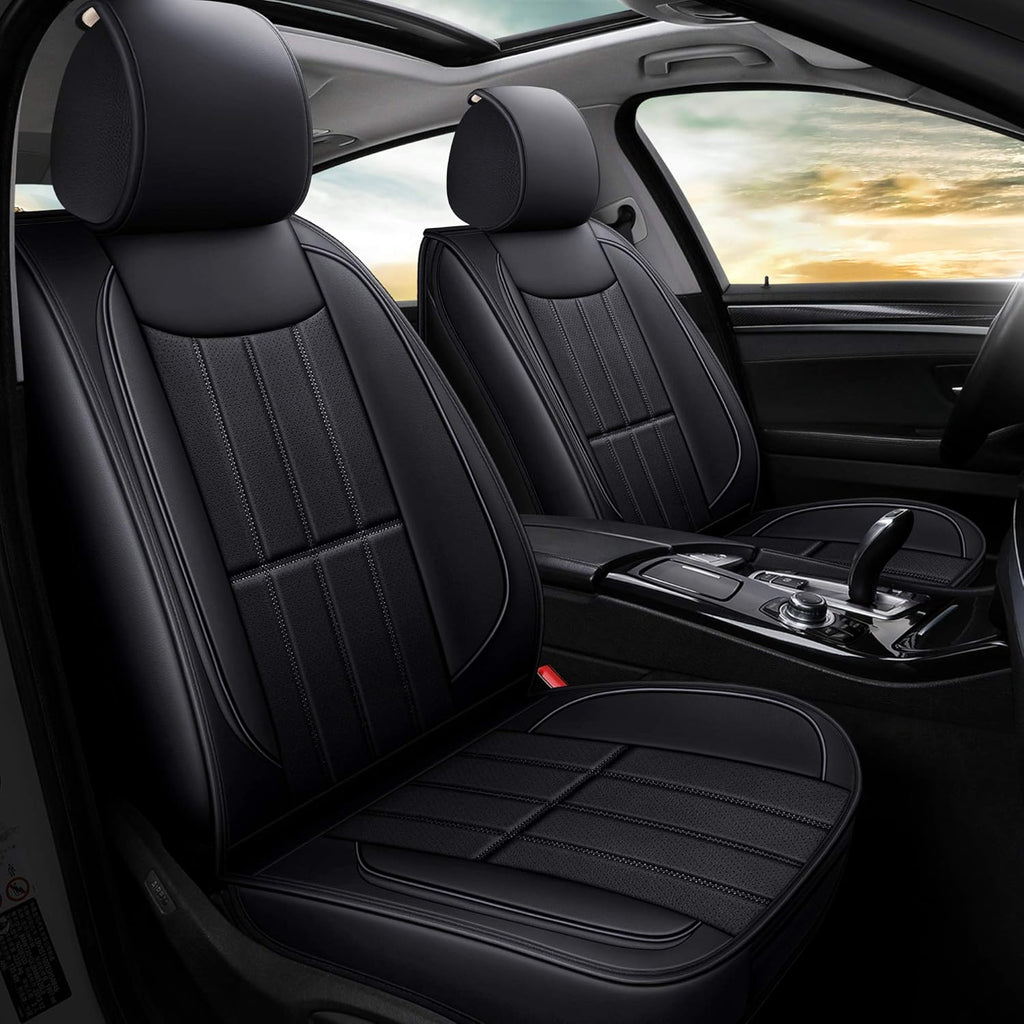 Leather Car Seat Covers, Universal Non-Slip Waterproof Full Set R51520