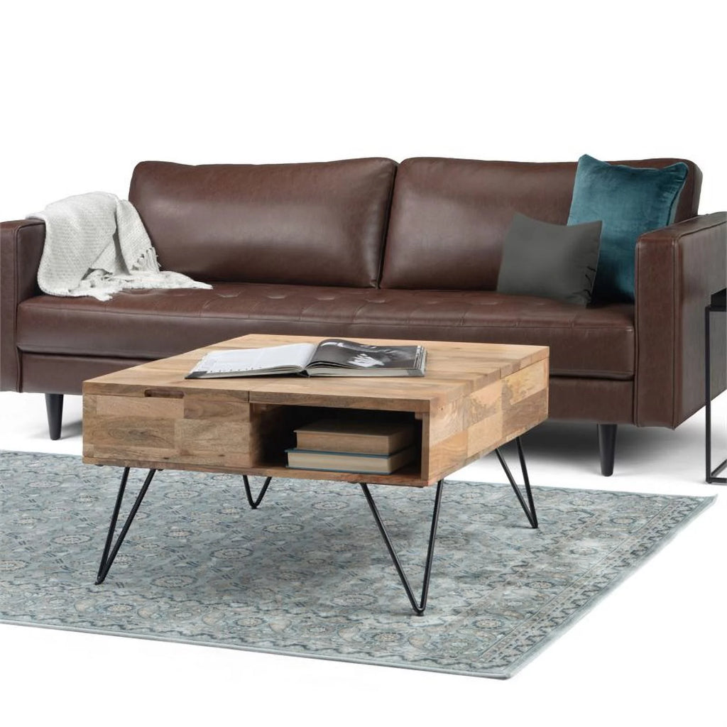 Solid Wood & Metal Lift Top Coffee Table O658763