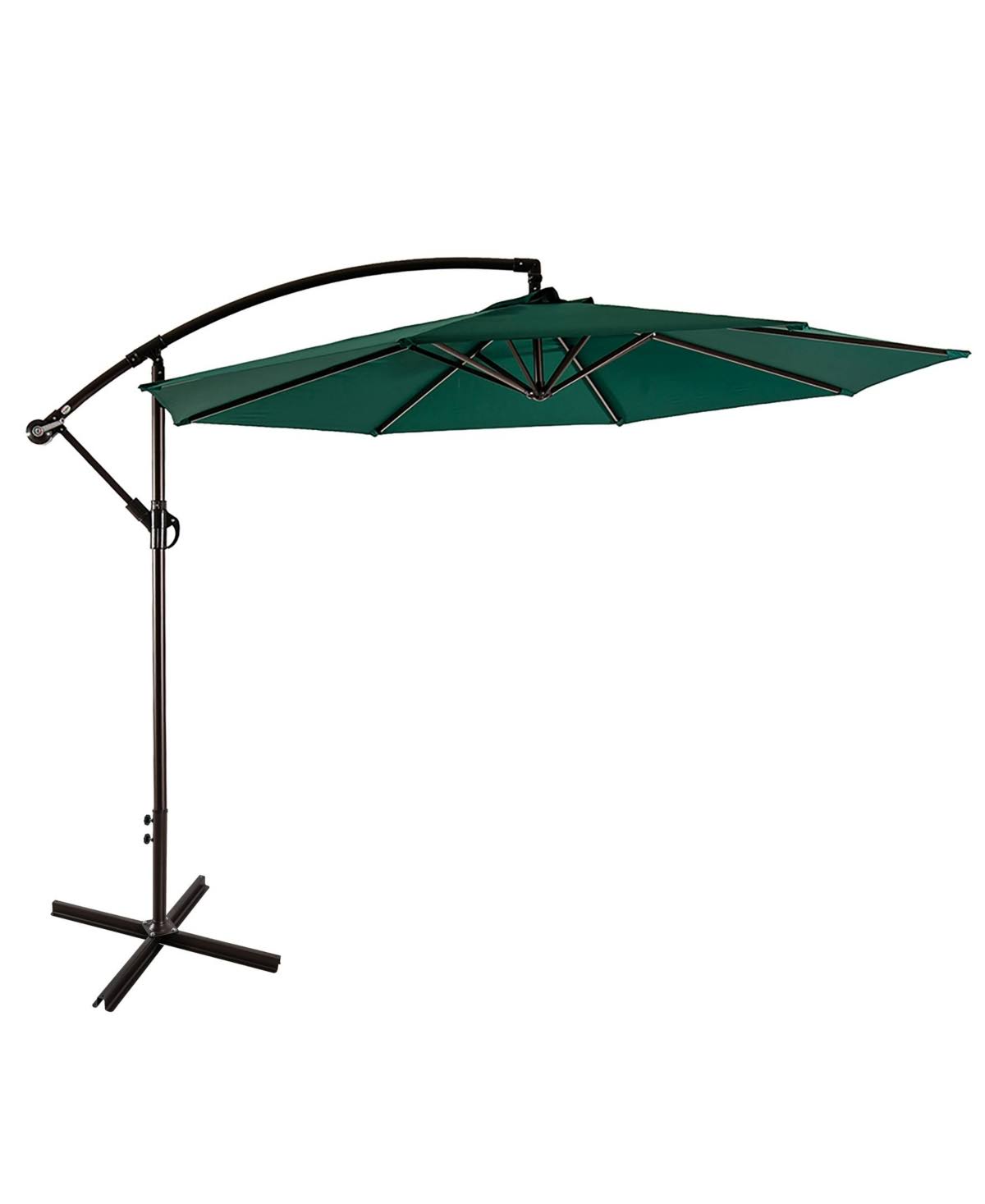 10 ft. Cantilever Hanging Patio Umbrella Dark Green S339736
