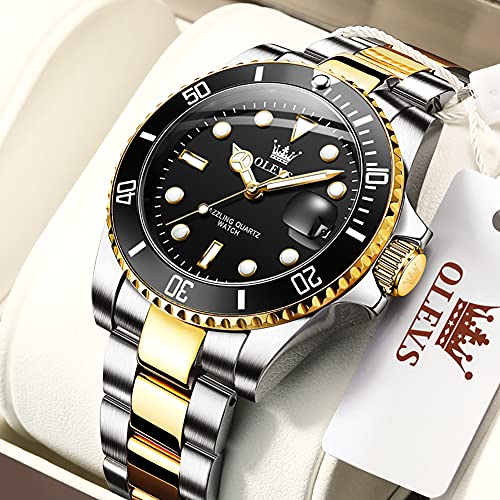 Stainless Steel Analog Quartz Watch with Day F494