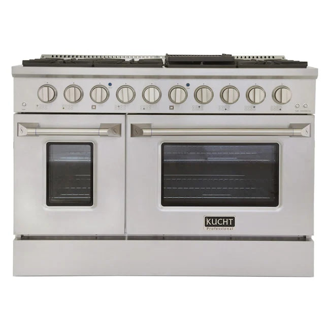 48 Pro-Style Natural Gas Dual Fuel Range with 4 Burners Stainless Steel J195