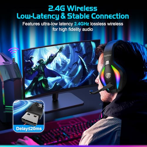 Wireless Gaming Headset with Microphone D804038