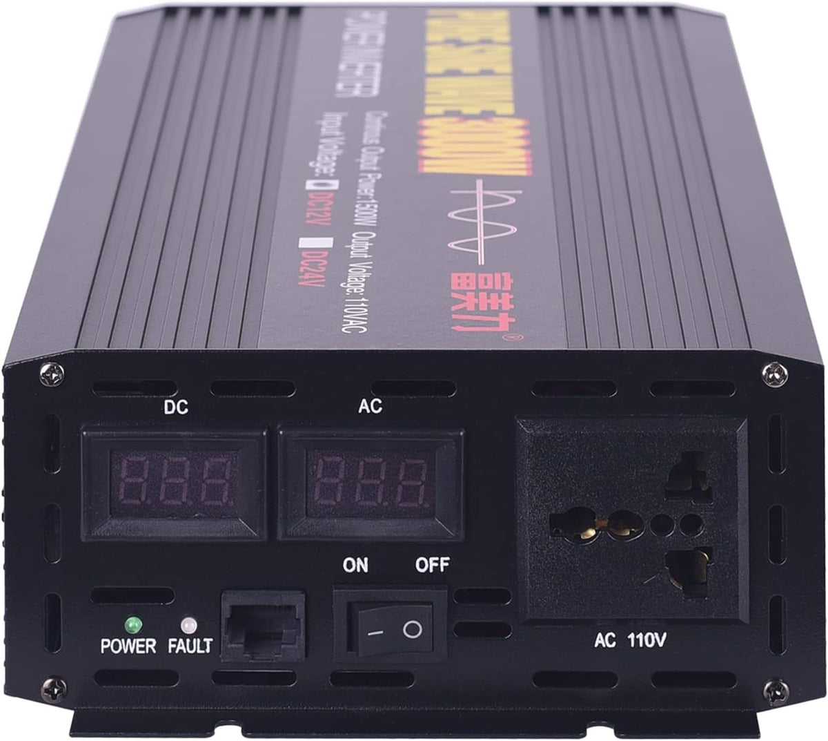 24V to 110V Pure Sine Wave Power Inverter 1000W/2000W Peak D3457