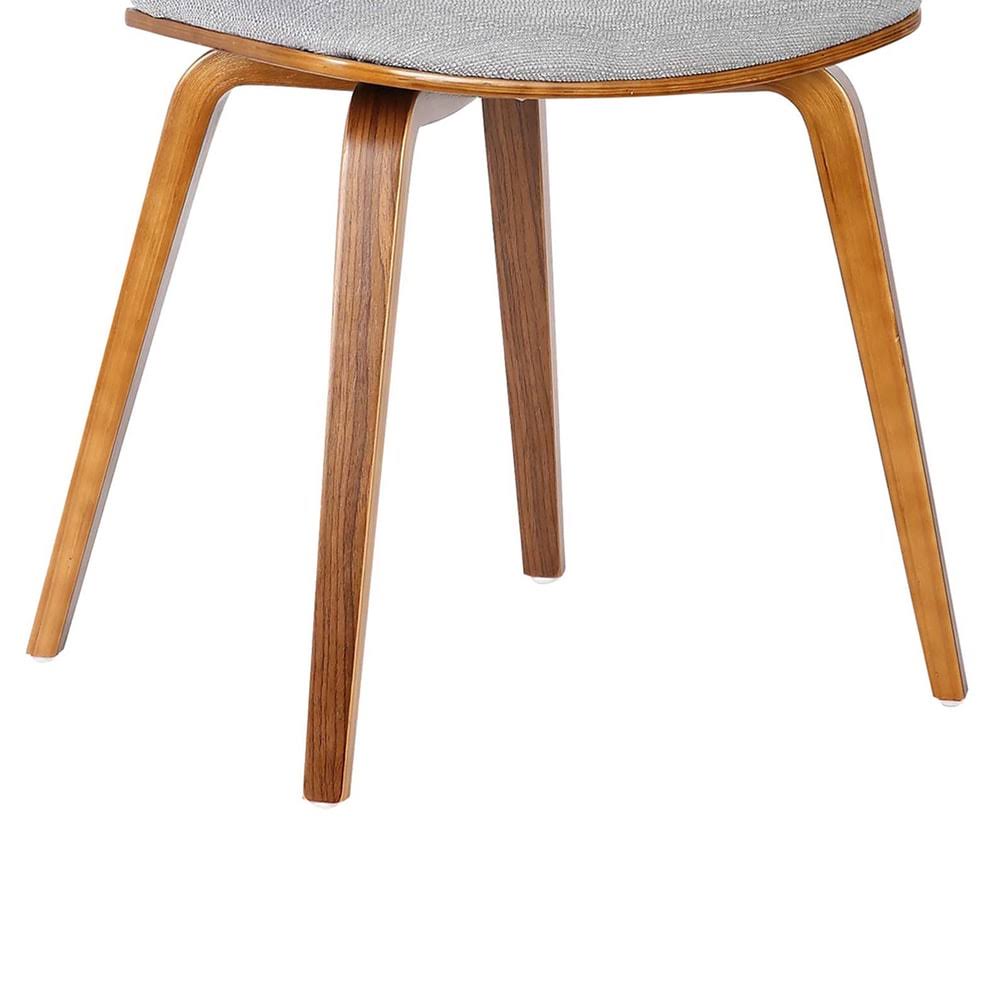 Green Mid-Century Walnut Chair U373