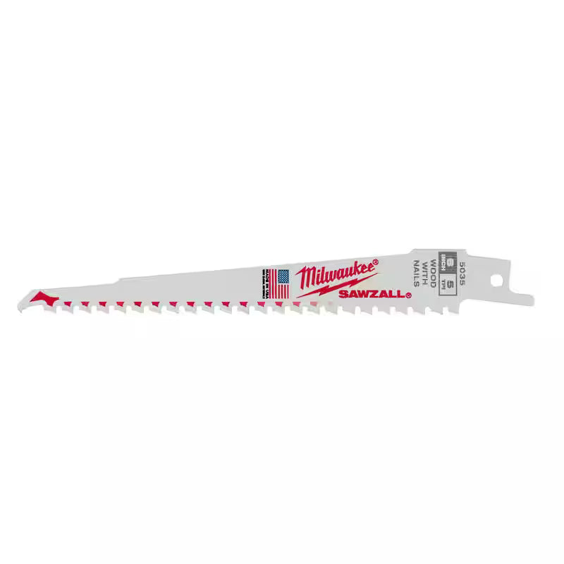 6 in. 5 TPI Reciprocating Saw Blades (50-Pack) J891729
