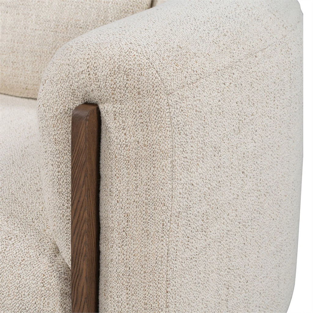 Cream Fabric Accent Chair W43435