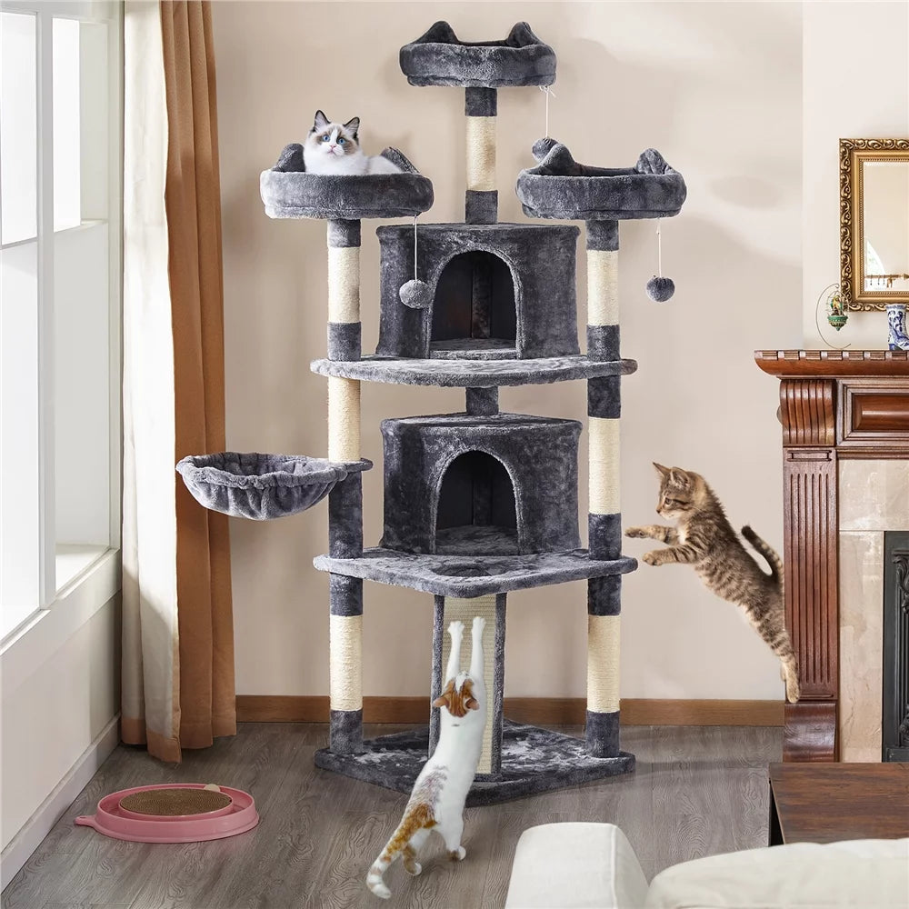 Dark Gray Cat Tree Q927