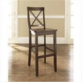 Wood X Back Bar Stool Set of 2 R387985