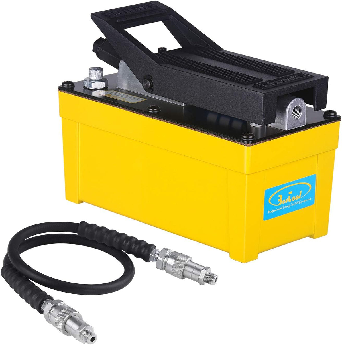 10,000 PSI Air Hydraulic Foot Pump with Hose G28845