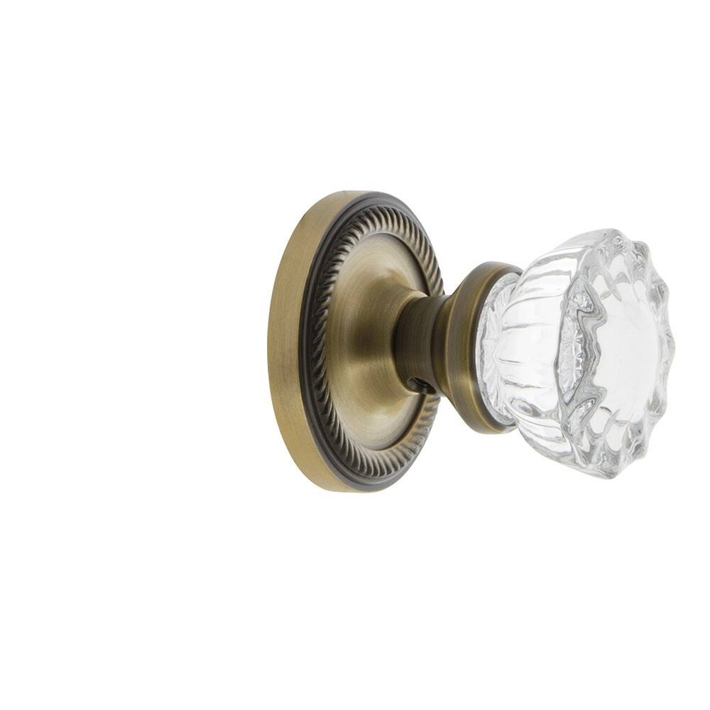 Antique Brass Crystal Glass Door Knob Z949