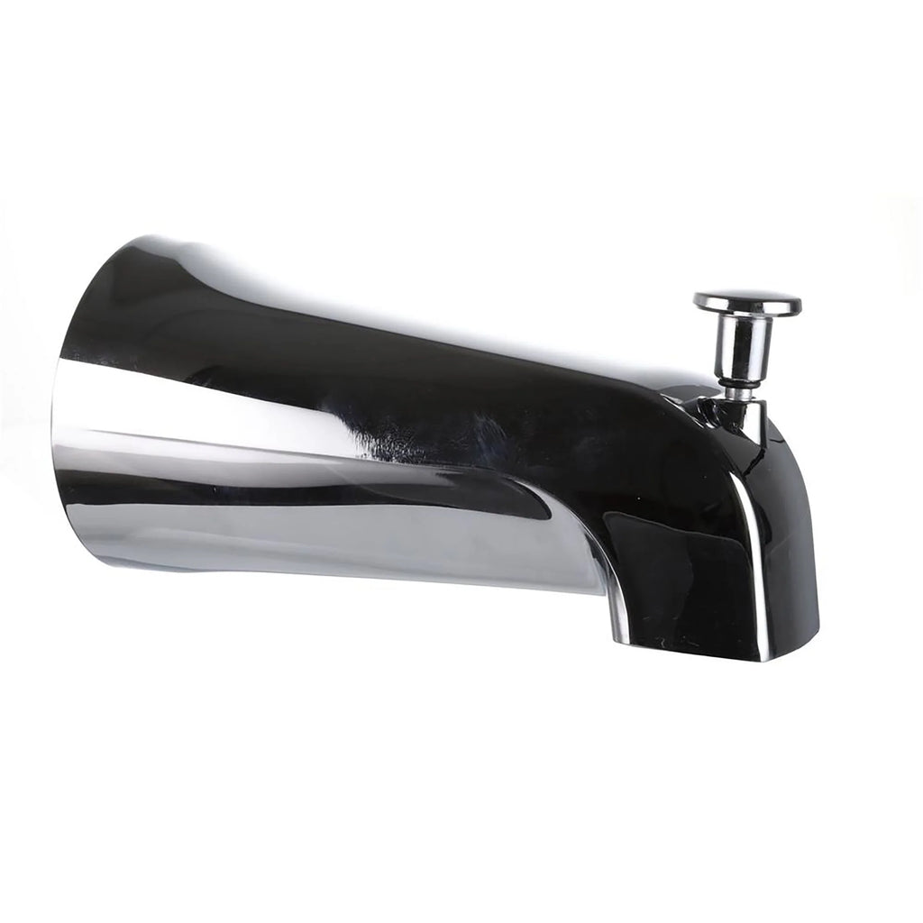 Chrome Tub Spout with Front Pull-up Diverter S641