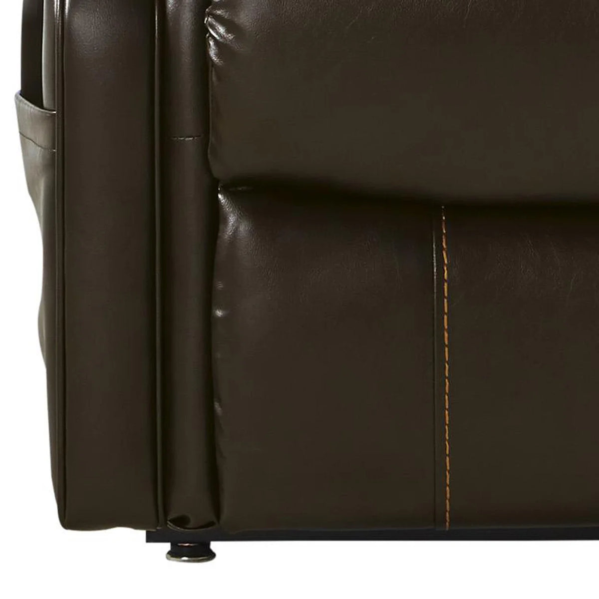 Brown Power Lift Recliner with Tufted Back U5807