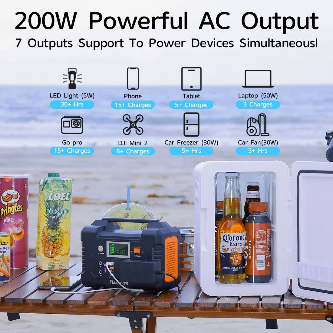 200W Portable Power Station G200