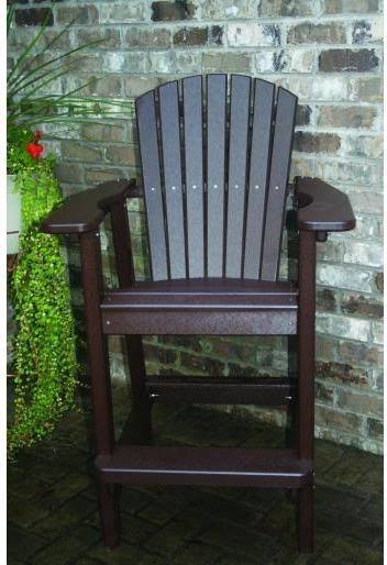 Deep Blue Adirondack Bar Height Chair Z483103