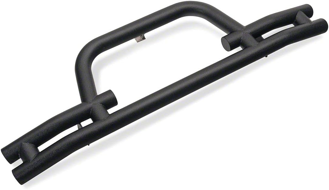 Textured Black Front Bumper with Winch Cutout Y810