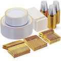 700 Piece Silver Disposable Plastic Dinnerware Set S97498