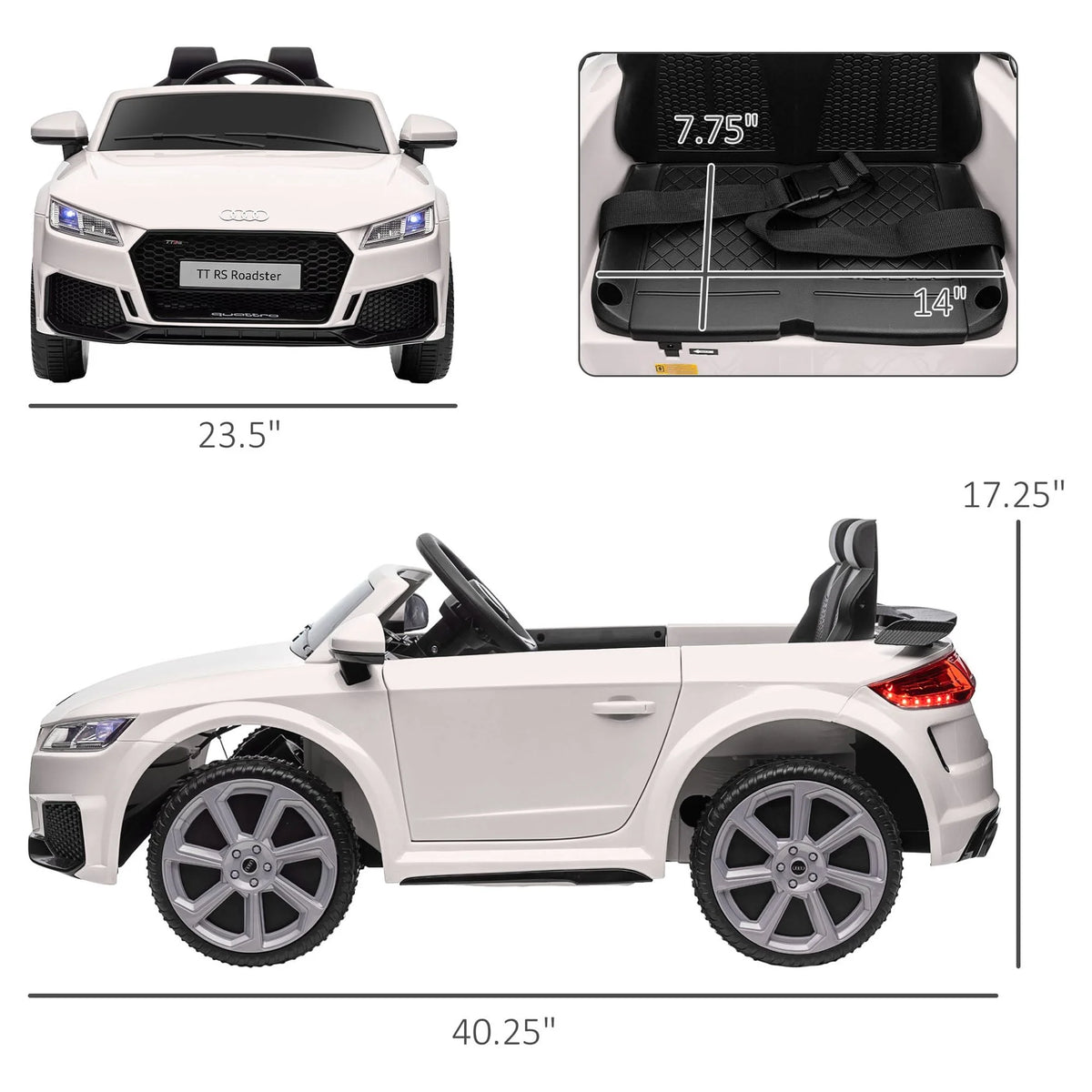 Kids Electric Ride On Car with Seat and Remote M566678
