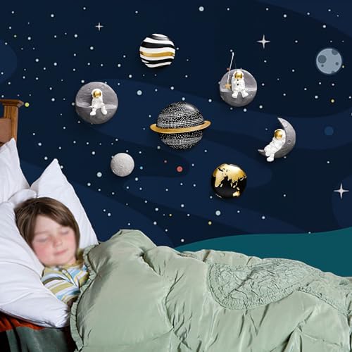 4Pcs Outer Space Planets Wall Decor C242928