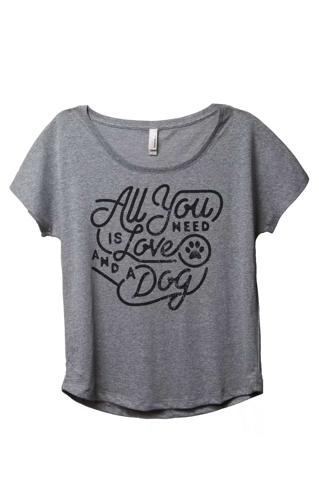 Heather Grey Slouchy Dolman T-Shirt D114