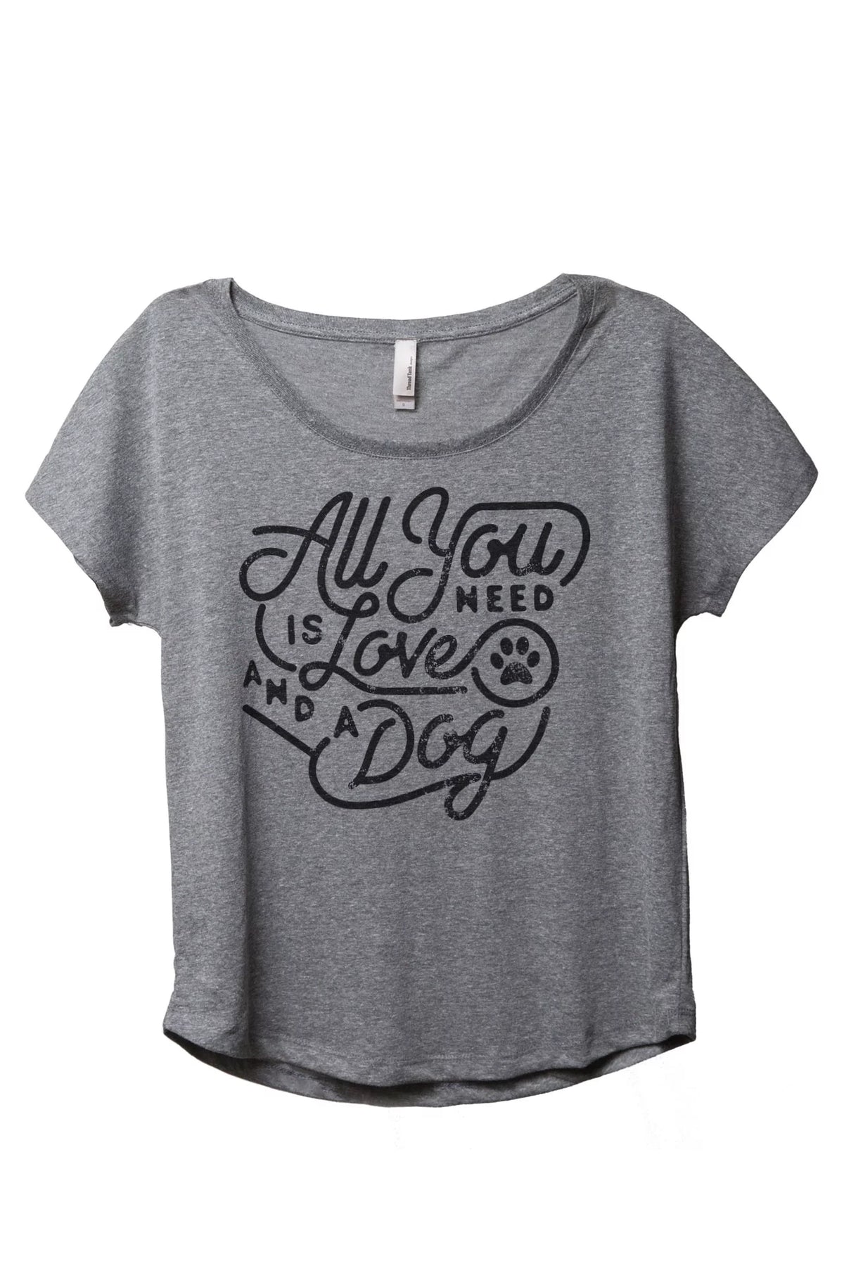 Heather Grey Slouchy Dolman T-Shirt D114