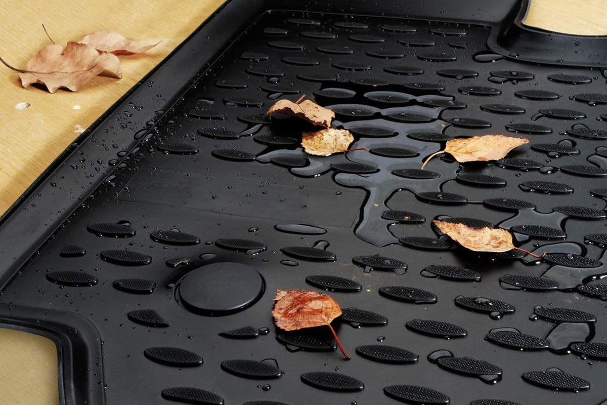 Black 3 Row Floor Mats Liner Set X129