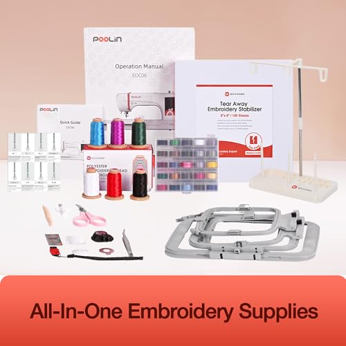 7.9x11 Inch Large Hoop Computerized Touchscreen Embroidery Machine G655