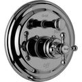 Polished Chrome Trim Plate with Diverter and Cross Handle V285918