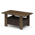 Wood Coffee Table with Bin Drawer B6949