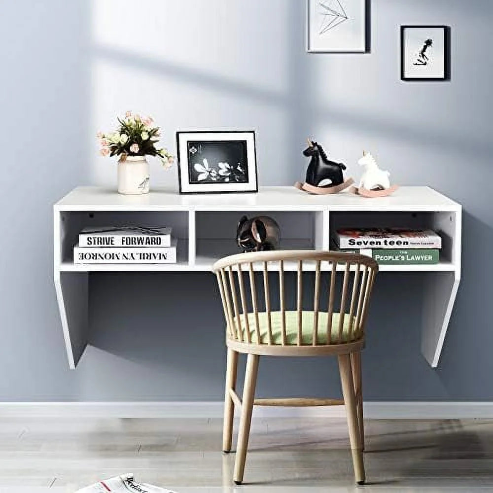 Wall Mounted Desk with 3 Shelves J1745