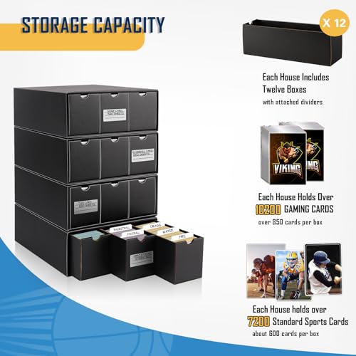 Trading Card Storage Boxes with Dividers A1905