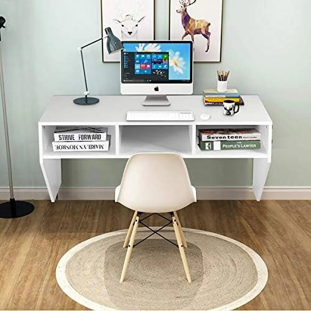 Wall Mounted Desk with 3 Shelves J1745