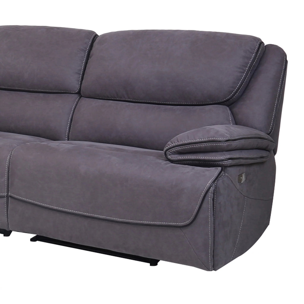 Gray Fabric Power Reclining Sectional Y969535